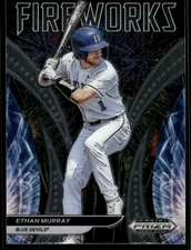 2021 Panini Prizm Draft Picks Fireworks #16 Ethan Murray - BB