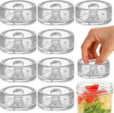 9 Pack Fermentation Glass Weights with Easy Grip Handle for Wide Mouth Mason Jar