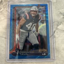 2025 Topps Chrome - Jahlani Tavai /199 blue Refractor #213 patriots 🔥🔥