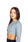 PRO 11 WELLBEING Women's Cropped Long Sleeve Training Top Contoured Fit