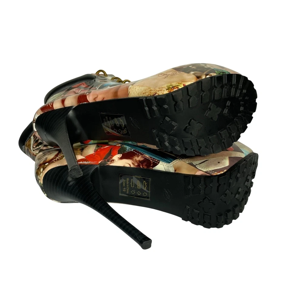 Zapato Republic Aubrey Hepburn Stiletto Plataforma Encaje Cremallera Tacón Talla 10 Nuevo sin Etiquetas  Foto 3 de 4