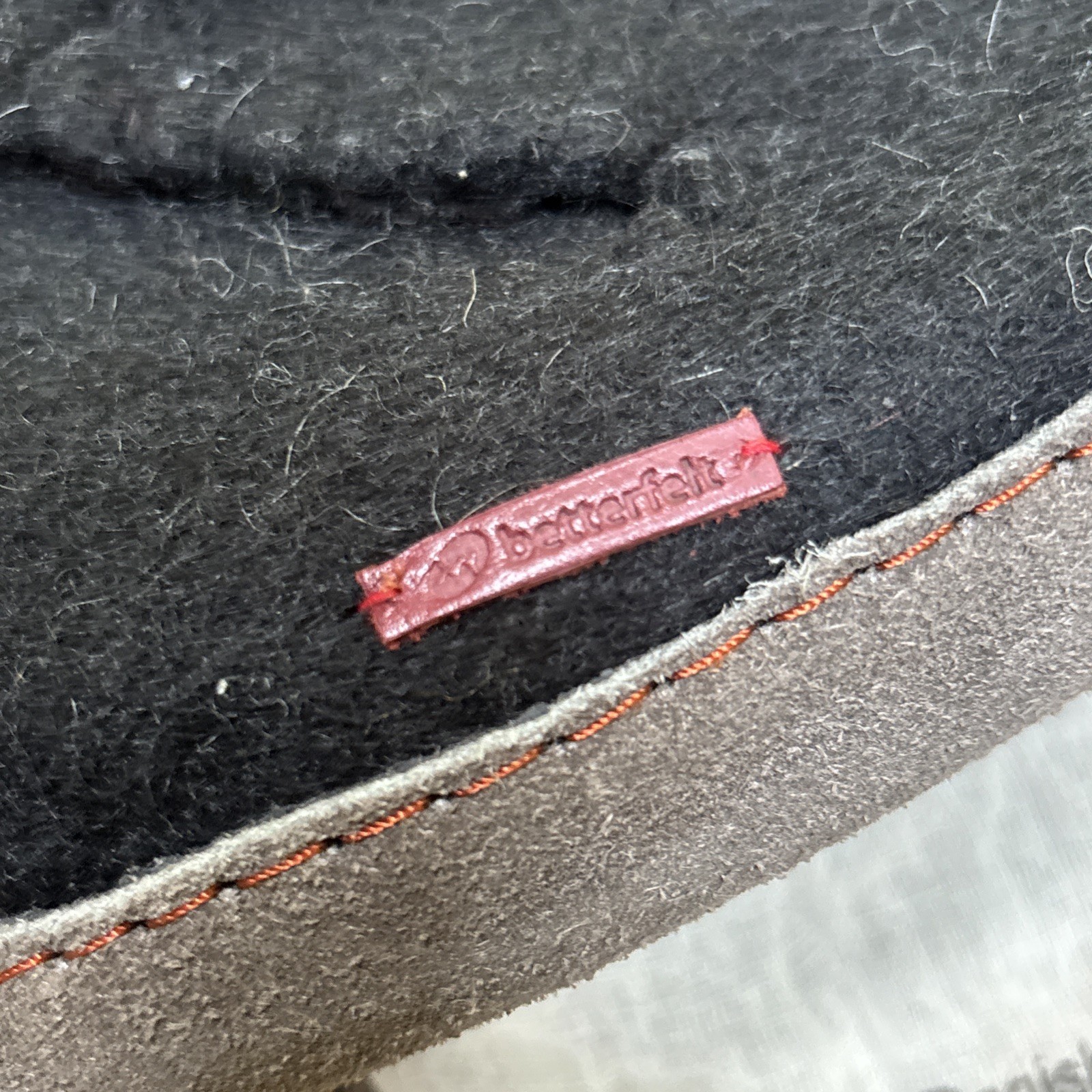 SAOLA Pantofole stivali Betterfelt nuove con etichette taglia EU 47 nere con suola in pelle margherita