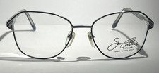 Vintage Joan Collins Forever J239 Blue Marine Eyeglasses 53-17 Metal Zyl