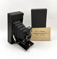 Eastman Kodak No-2A Folding Autographic Brownie Film Camera VTG Untested Display
