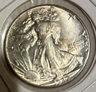 1942 Walking Liberty Half Dollar, 90% Silver