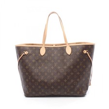 Borsa a tracolla Louis Vuitton Neverfull GM M40157 Monogram pelle marrone usata