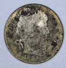 1893 Barber Quarter 25C 90% Silver USA Coin Philadelphia Mint Liberty Head