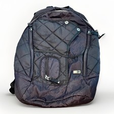 Quicksilver Black Skater Backpack Quilted Pockets