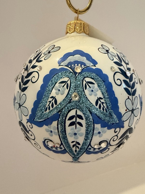 Heartfully Yours By Christopher Radko Danish Blue