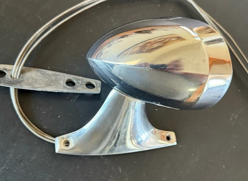 1970 Cuda Challenger CHROME LH REMOTE SIDE VIEW MIRROR 70 Dodge Plymouth OEM