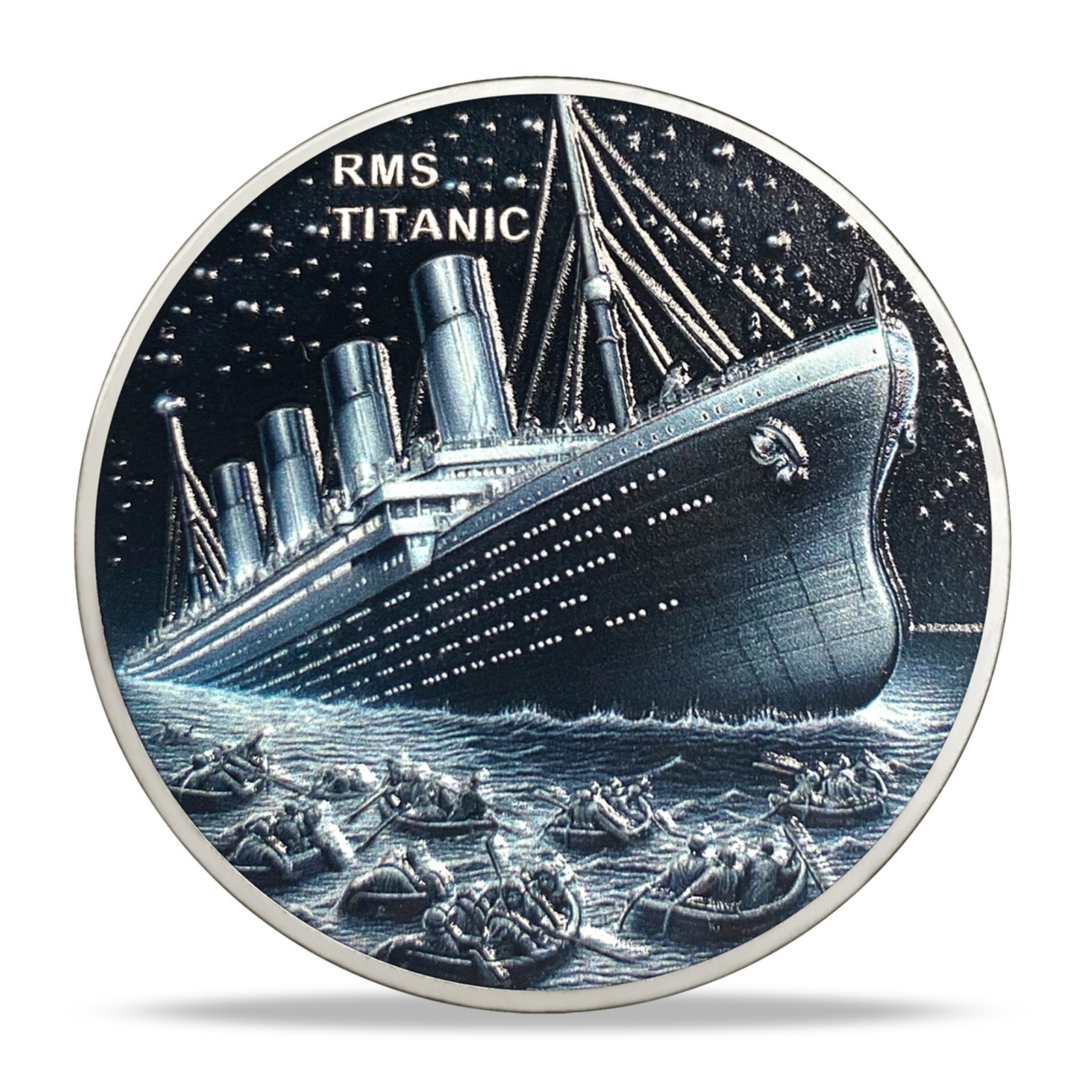 RMS Titanic Commemorative Coin Voyage of Titanic Collectible Coin Gifts For Men