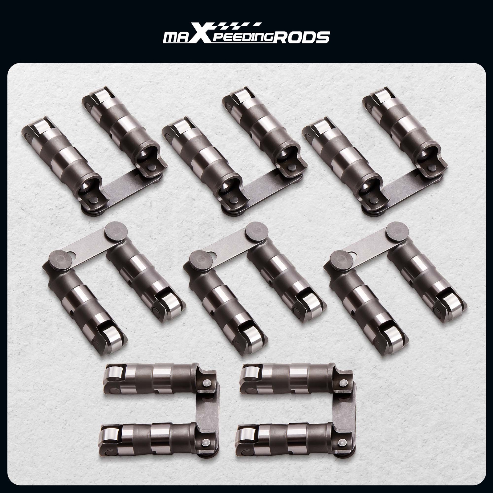 Poussoirs à rouleaux de haute précision avec link bar pour Chevrolet V8 SBC