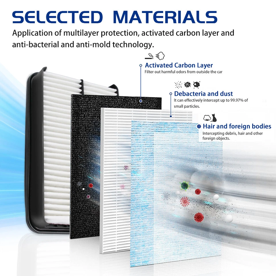 New Engine Air Filter for Ford E-150 E-250 E-350 Econoline Club Wagon - Image 2 of 4