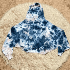 Young fabulous and broke tie dye snap hoodie m/l