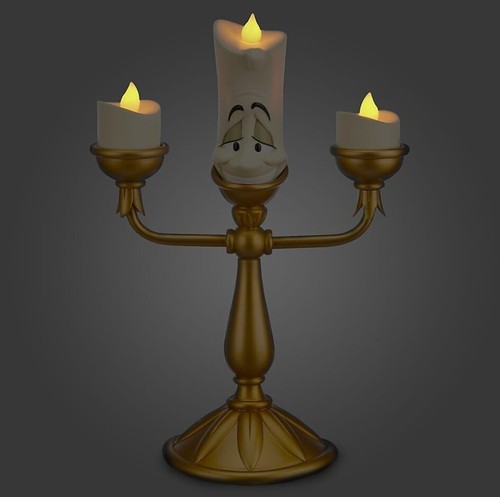 Disney Parks Lumiere Candlestick Light-up 11" Figurine Beauty and the Beast NEW - Picture 5 of 5