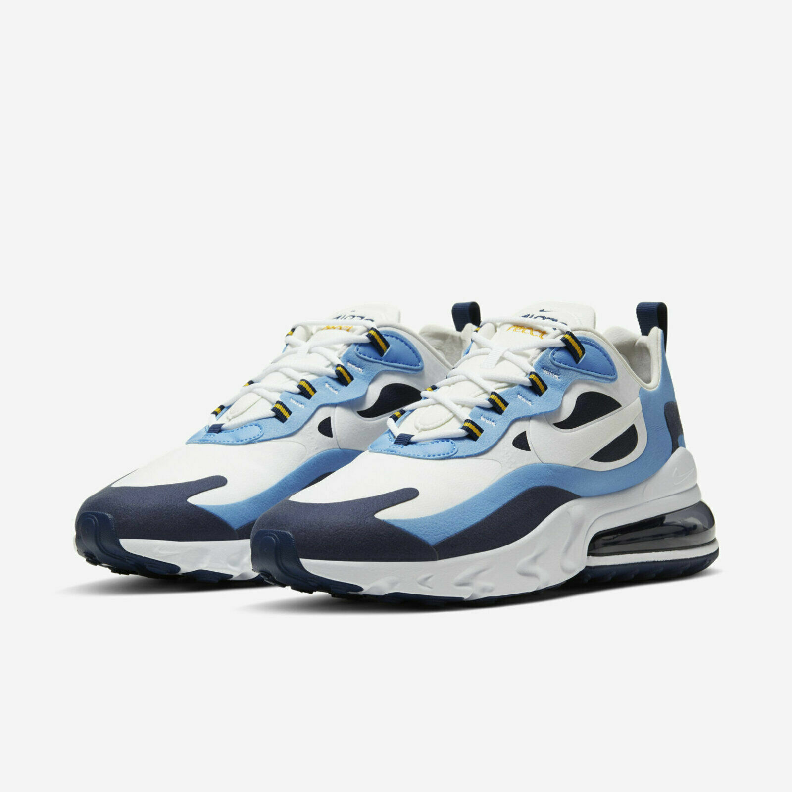 nike air max 270 flyknit white blue