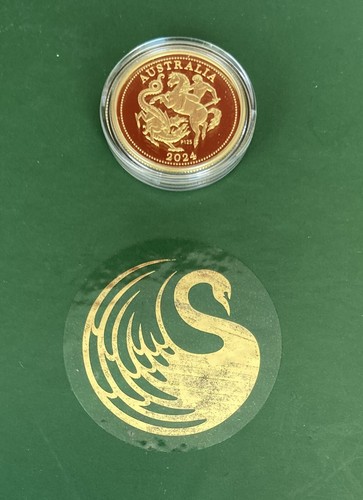 Perth Mint 2024 Australia Gold Sovereign Proof Very Low Serial No- 19 COA Signed - 第 1/12 張圖片
