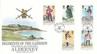 Regiments of the Garrison GB Alderney FDC 1985 (140251)