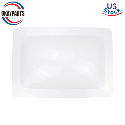 18'' X 26'' OD Exterior Skylight UV Protected Sunguard ID RV Dome White