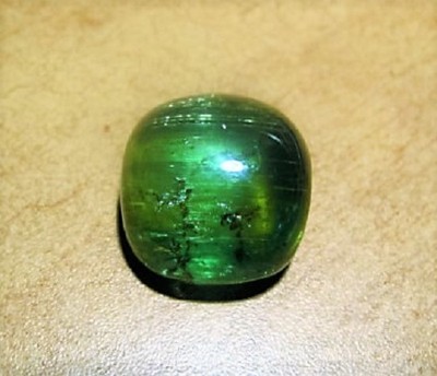 LARGE 72 CT CATSEYE TOURMALINE HIMALAYA MINE SUPERIOR COLOR GREEN + BLUE TINT 