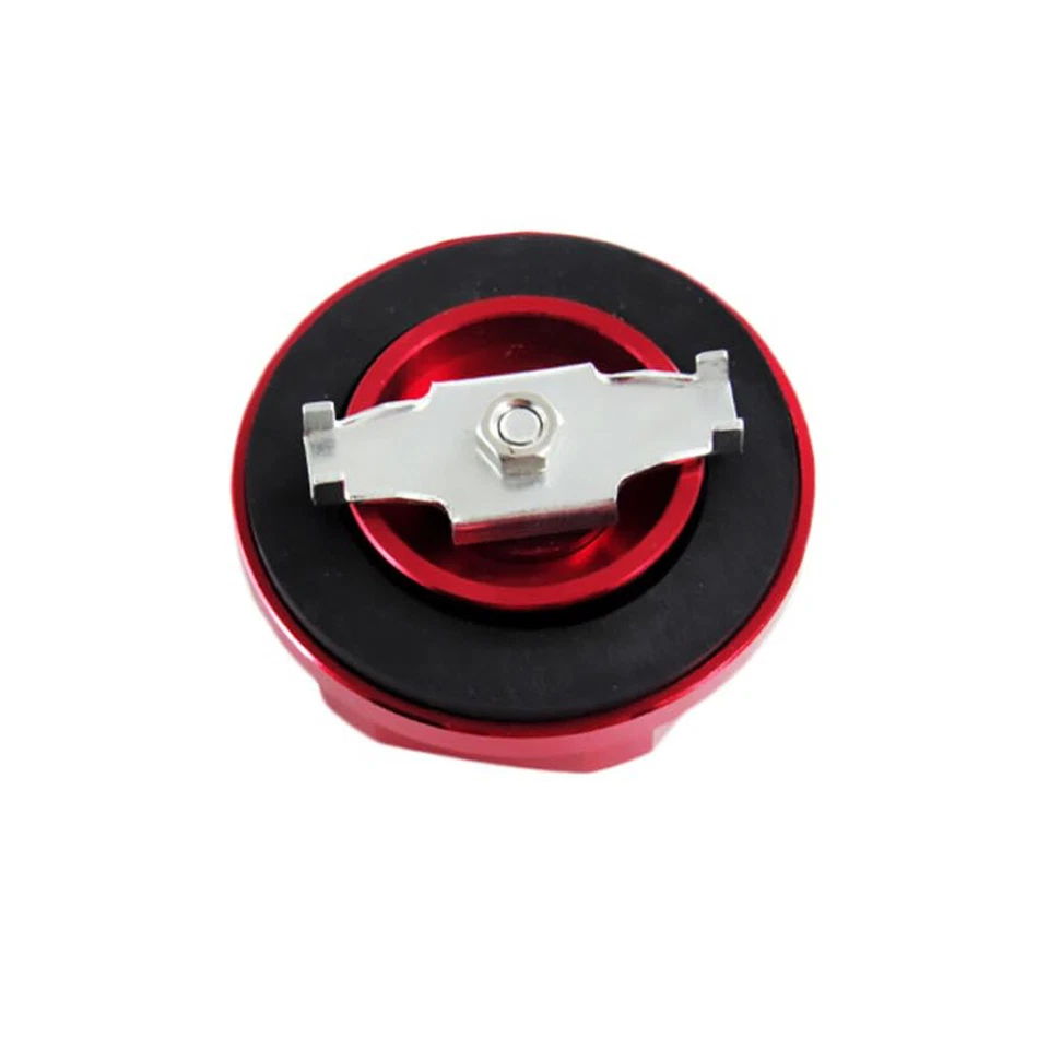 Tapa de aceite de motor de carreras de aluminio rojo tapa de llenado de combustible de aceite para Mitsubishi Foto 4 de 4