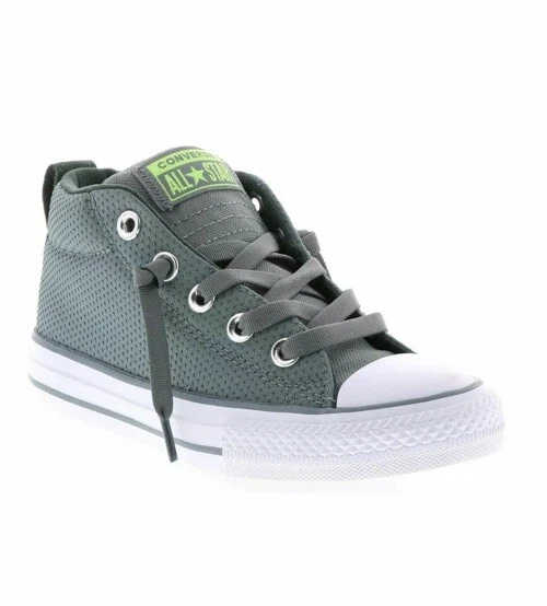Sneaker bambino junior Converse Chuck Taylor All Star Street Mid tela grigio taglia 12
