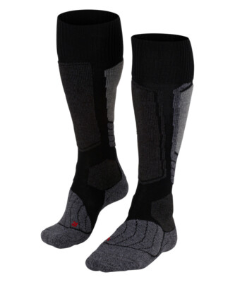 Falke SK1 Damen Skisocken 1 Paar Thermosocken schwarz starke Polsterung Wolle