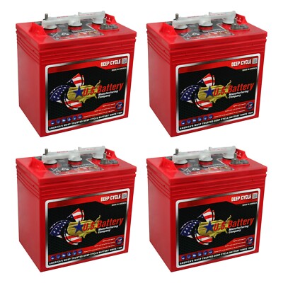 US2200XC Replaces T-105 6V Volt Deep Cycle Golf Cart, Solar, Marine, RV - 4 Pack