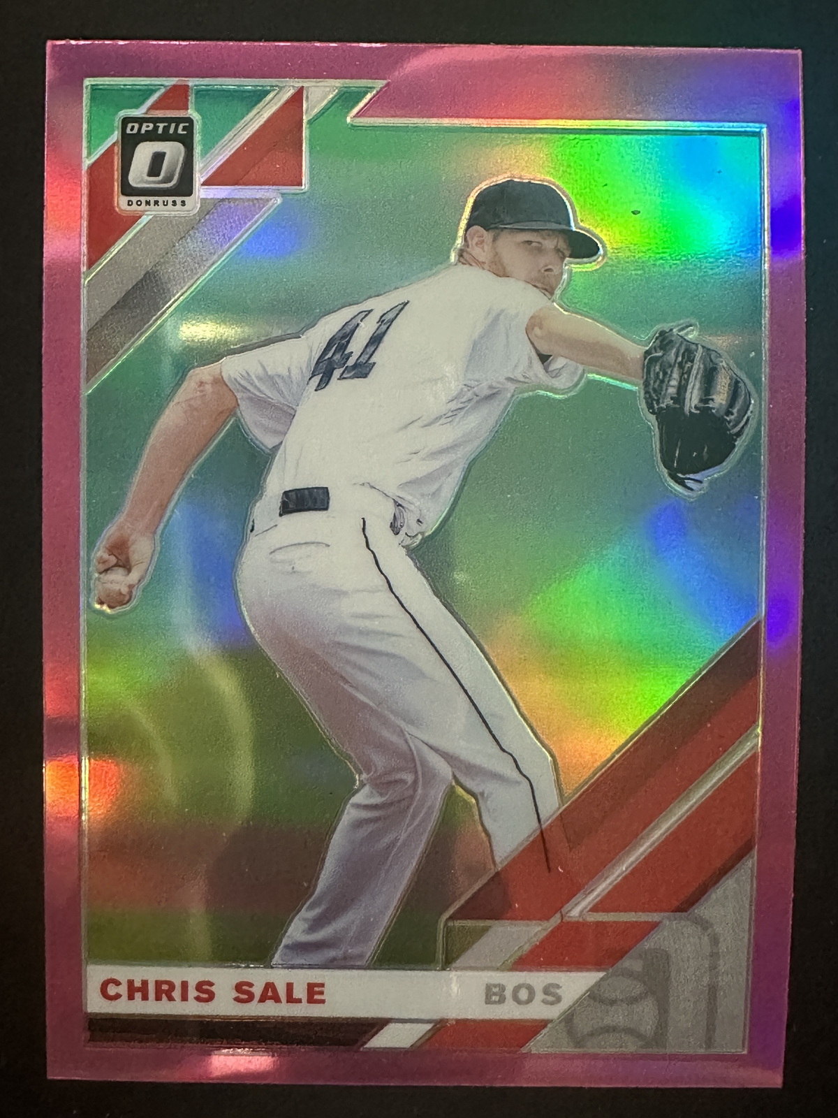 Chris Sale 2019 Donruss Optic Baseball Pink Prizm Boston Red Sox #102