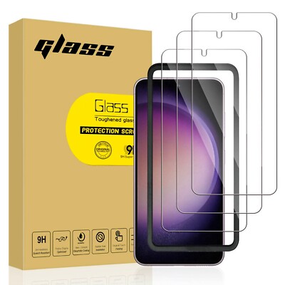 Phlextech Samsung Galaxy S23 6.1 Inch 3 Pack Screen Protector With Installation