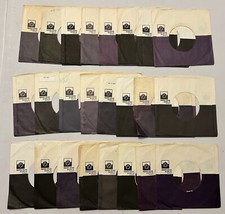 Huge Lot Of 24 Private Stock Records 45 RPM Record Sleeves - Company Sleeves