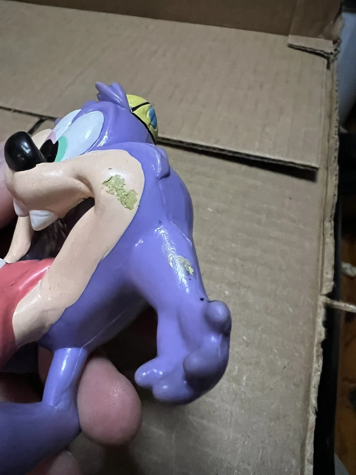 Figura de acción vintage Tiny Toons Bendems púrpura Dizzy Devil PVC 1994 Warner Bros Foto 2 de 4