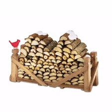 Department 56 Village Log Pile 56.52665 Dept Landscape Accessory