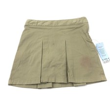 Cat Jack Girls Size 10 Plus School Uniform Skirt Sourdough Beige Pleated NWD