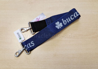 Bucas abnehmbarer Bauchgurt Kreuzgurt teilelastisch Navyblau NEU