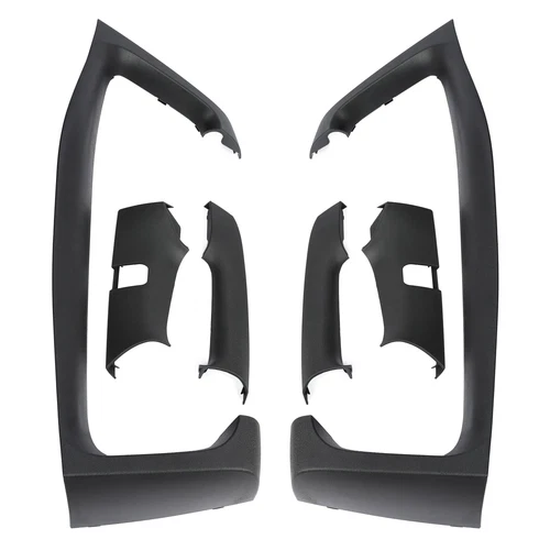 Pair Black Left + Right Mirror Arm Cover Set For Volvo VNL Truck 2004-2023