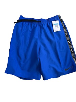 2024-NWTS-Nike Swim Sneaker 7  Swim Trunks NESSE558 Volley Shorts Medium-blue