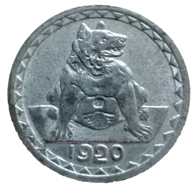ALLEMAGNE - Notgeld 25 Pfennig Aachen (Aix-la-Chapelle) 1920 en Zinc - Photo 1/2