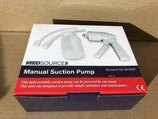 MEDSOURCE MS-001PMP Manual Suction Pump,White,Plastic New