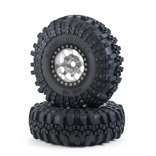 4x 1.9 RC Auto Räder Beadlock Felgen Reifen Set für 1/10 RC Axial SCX10 90046 TRX4 - Bild 124 von 144