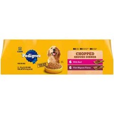 Ground Dinner Filet Mignon & Beef Variety Pack Wet Dog Food, 13.2 Oz.Can 12 Pack 2.01 per gallon