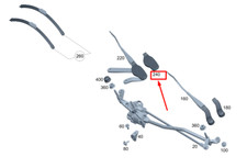 MERCEDES-BENZ C W206 Front Right Wiper Joint Cover LHD A2068240200