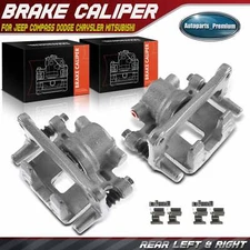 2x Rear Left & Right Brake Caliper for Chrysler 200 Jeep Patriot Dodge Avenger 