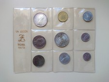 Italia Repubblica Italiana 1970 Divisionale Zecca 9 valori FDC 500-1000 L Ag