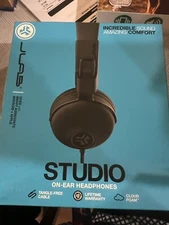 J lab studio on your headphones
