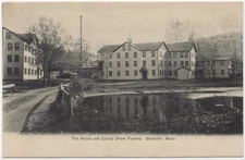 Noble and Cooley Drum Factory Granville Massachusetts Collotype Postcard