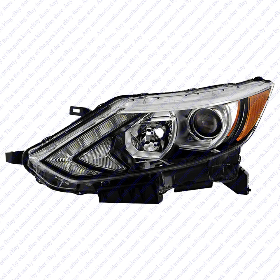 Conjunto de faros halógenos para Nissan Rogue Sport 2017 2018 2019 conductor izquierdo Foto 3 de 4