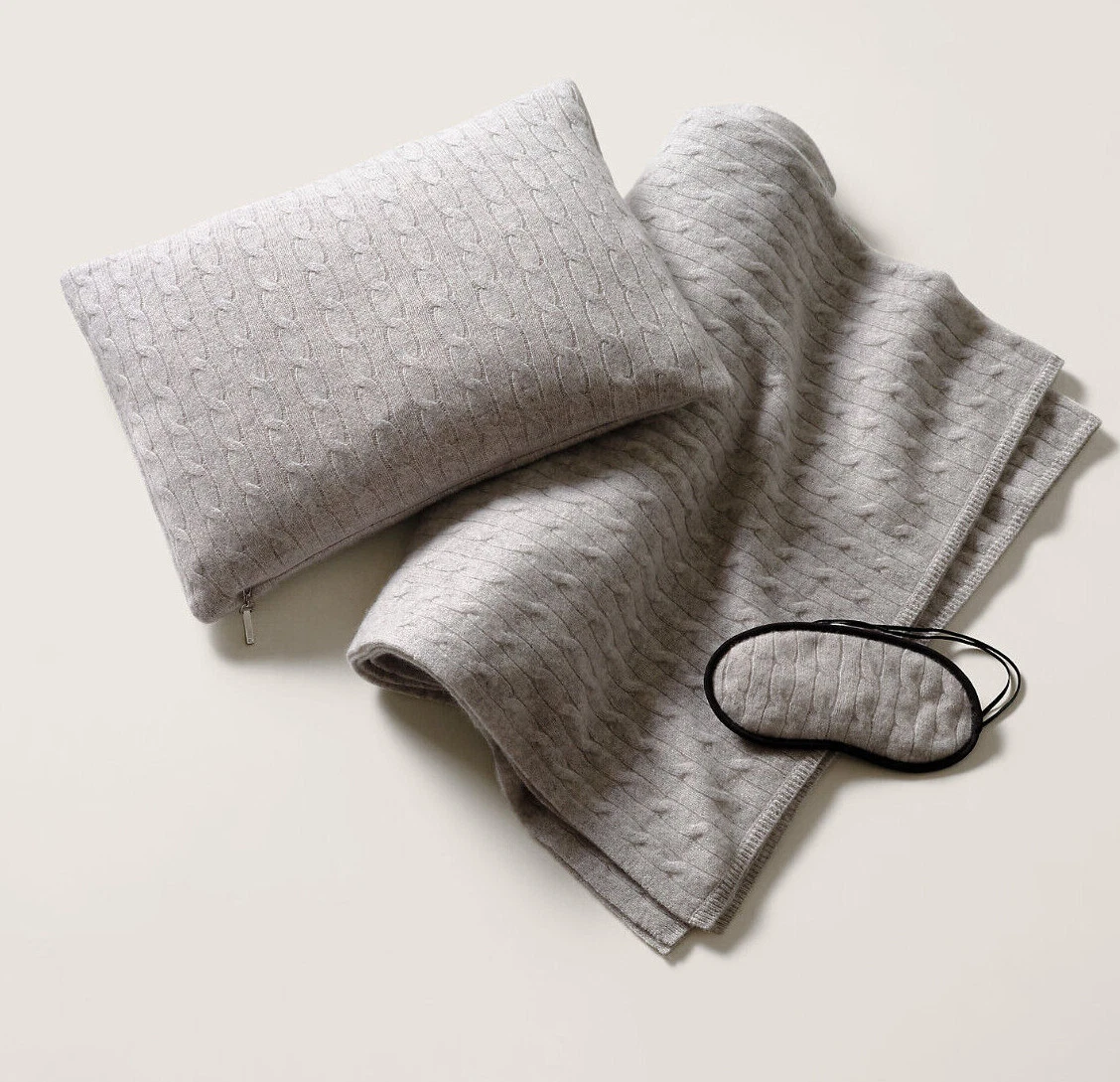 Cashmere sale travel blanket
