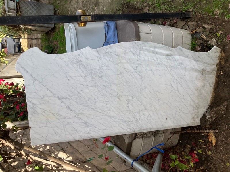 Vintage Marble Table Top 53x24x1" Very Heavy Overall Good Cond LA,Cal. p/u