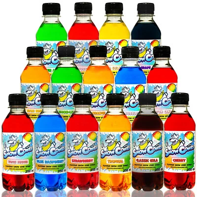 SLUSH PUPPY SYRUP|SNOW CONE SYRUP| 250ML BOTTLES CHOOSE YOUR FAVOURITE FLAVOURS